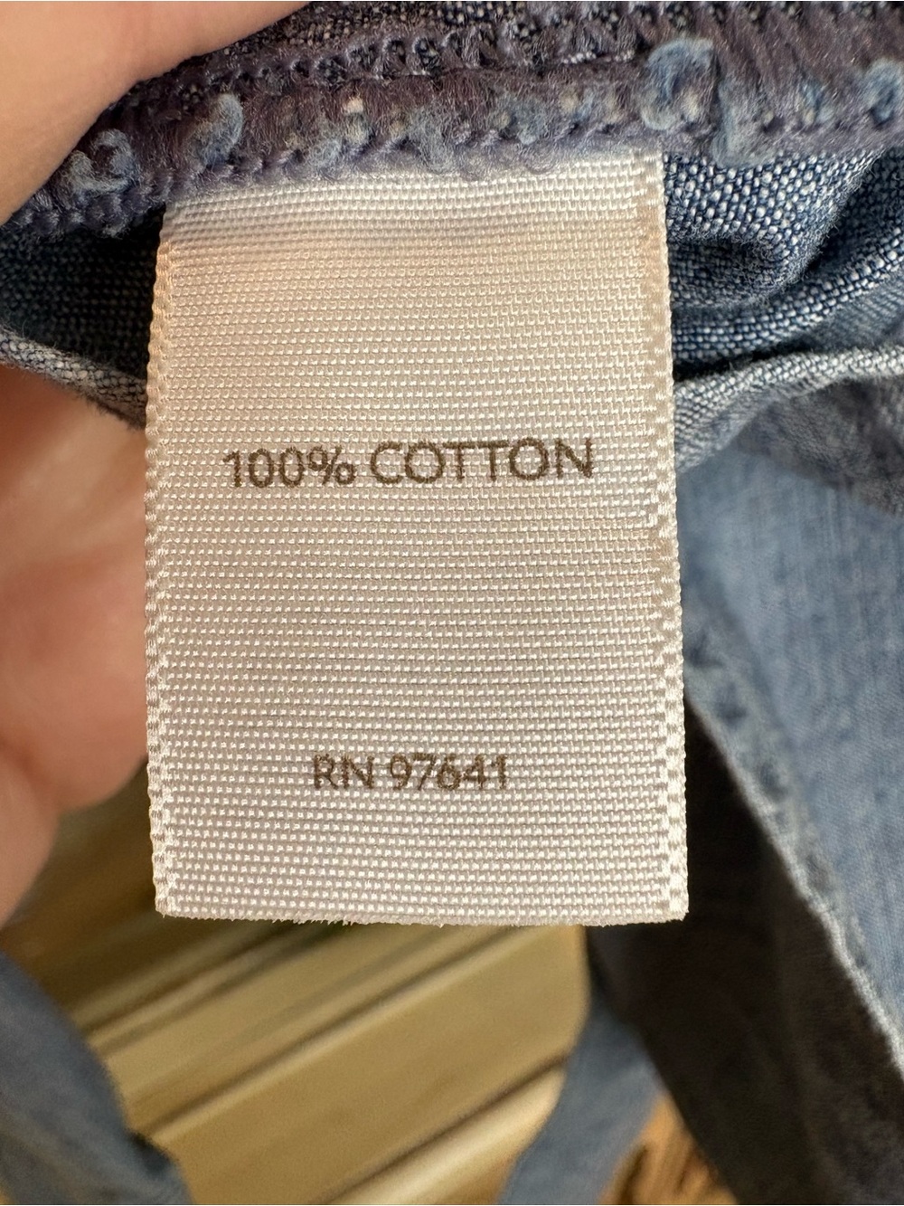 EUC J. Jill 100% Cotton Button-Down Shirt in Light Blue - Picture 8 of 9